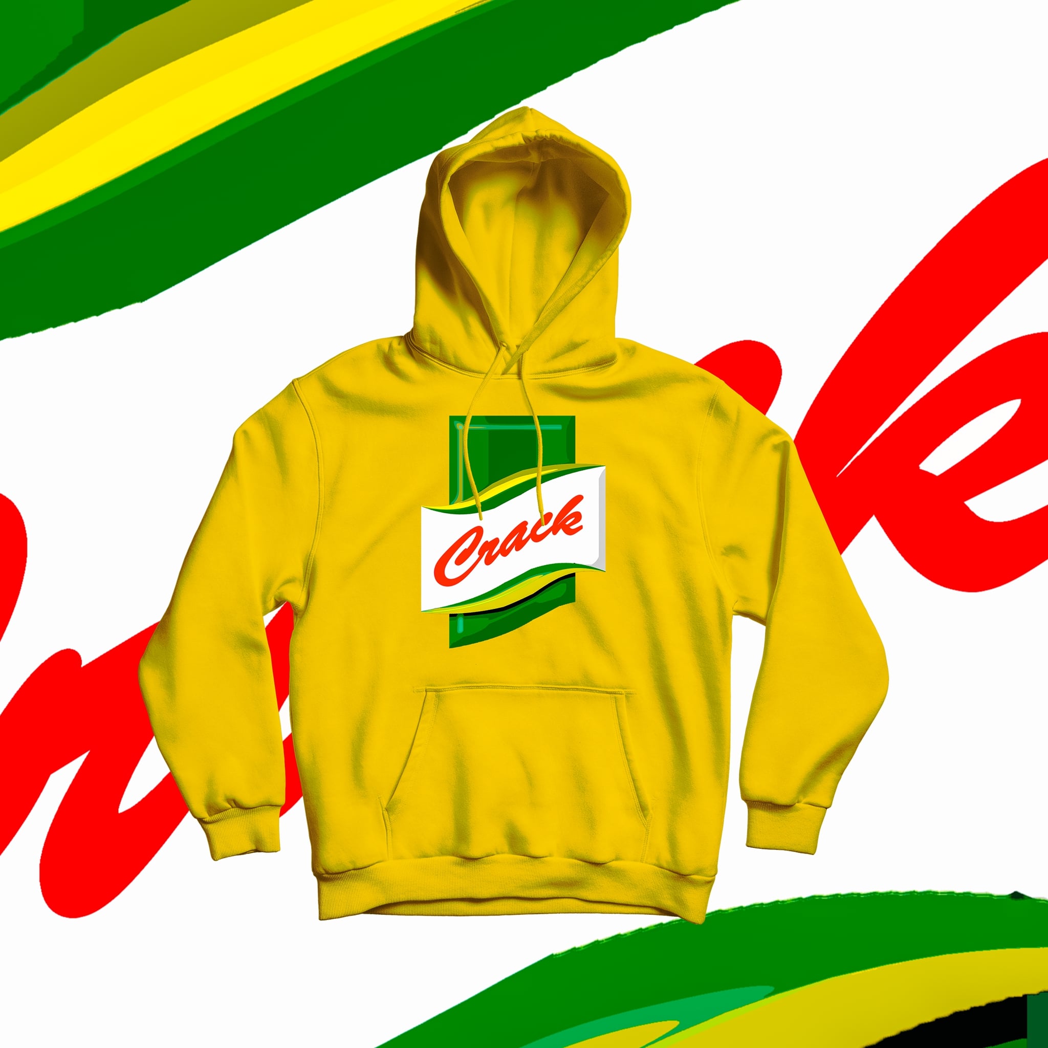 Bild von CRACK - HOODY [gelb]